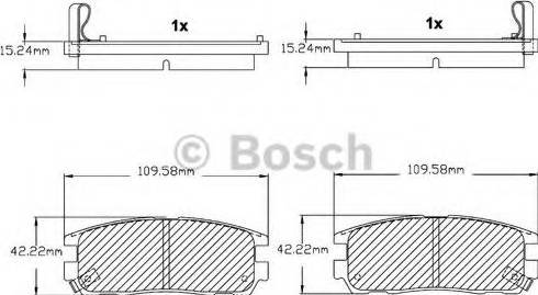 BOSCH F 03B 150 027 - Kit pastiglie freno, Freno a disco autozon.pro