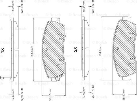 BOSCH F 03B 150 149 - Kit pastiglie freno, Freno a disco autozon.pro