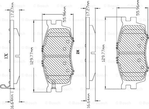 BOSCH F 03B 150 160 - Kit pastiglie freno, Freno a disco autozon.pro