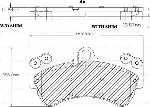 BOSCH F 03B 150 130 - Kit pastiglie freno, Freno a disco autozon.pro