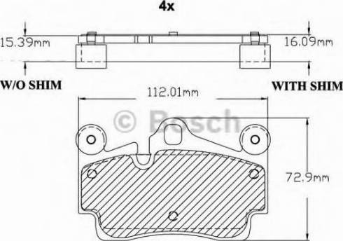 BOSCH F 03B 150 124 - Kit pastiglie freno, Freno a disco autozon.pro