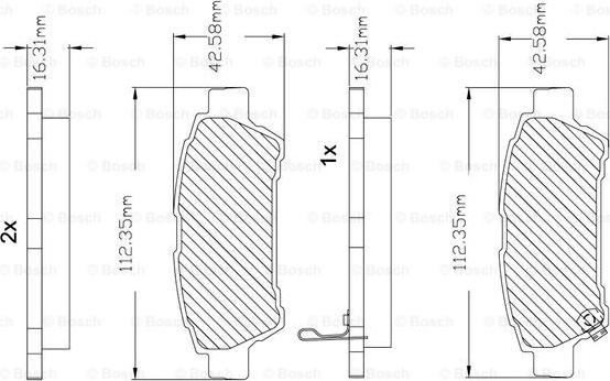 BOSCH F 03B 150 127 - Kit pastiglie freno, Freno a disco autozon.pro