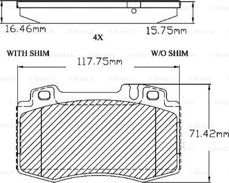 BOSCH F 03B 150 300 - Kit pastiglie freno, Freno a disco autozon.pro