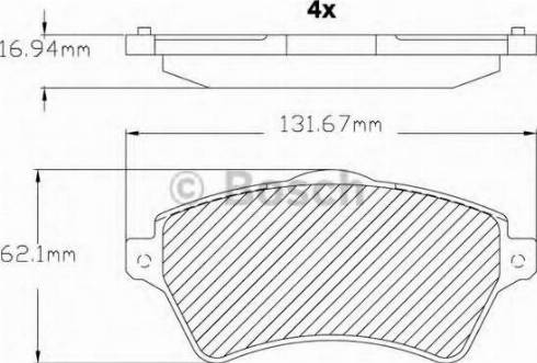 BOSCH F 03B 150 318 - Kit pastiglie freno, Freno a disco autozon.pro