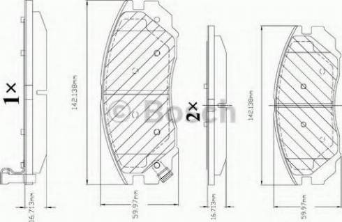 BOSCH F 03B 150 334 - Kit pastiglie freno, Freno a disco autozon.pro