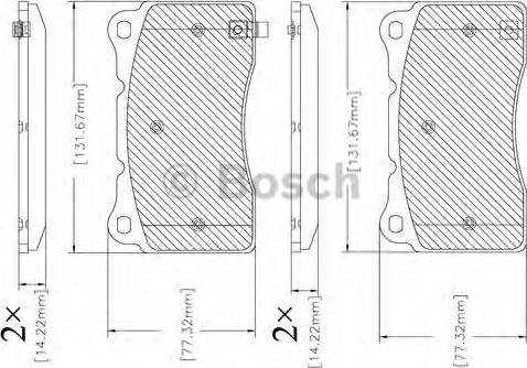 BOSCH F 03B 150 333 - Kit pastiglie freno, Freno a disco autozon.pro