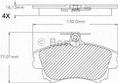 BOSCH F 03B 150 295 - Kit pastiglie freno, Freno a disco autozon.pro