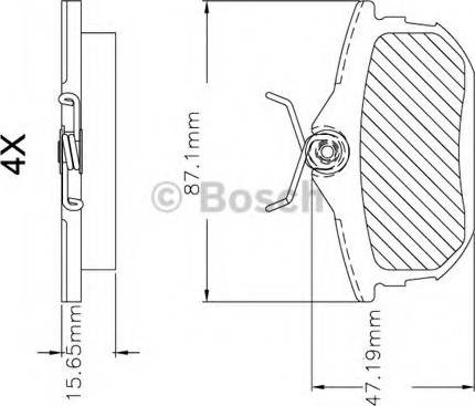 BOSCH F 03B 150 296 - Kit pastiglie freno, Freno a disco autozon.pro