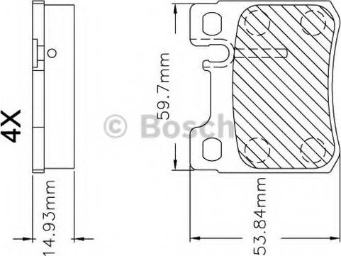 BOSCH F 03B 150 247 - Kit pastiglie freno, Freno a disco autozon.pro