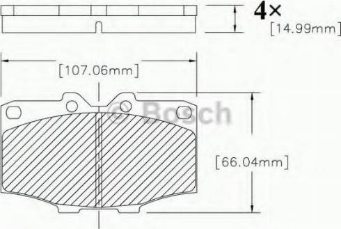 BOSCH F 03B 150 207 - Kit pastiglie freno, Freno a disco autozon.pro