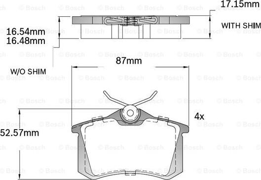 BOSCH F 03B 150 218 - Kit pastiglie freno, Freno a disco autozon.pro