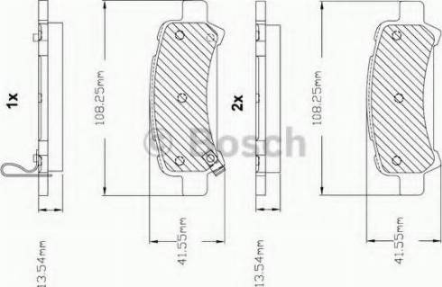 BOSCH F 03B 150 286 - Kit pastiglie freno, Freno a disco autozon.pro