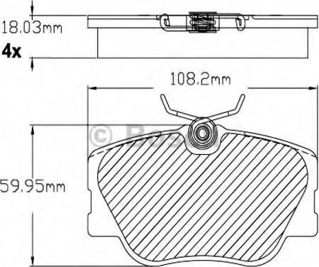 BOSCH F 03B 150 230 - Kit pastiglie freno, Freno a disco autozon.pro