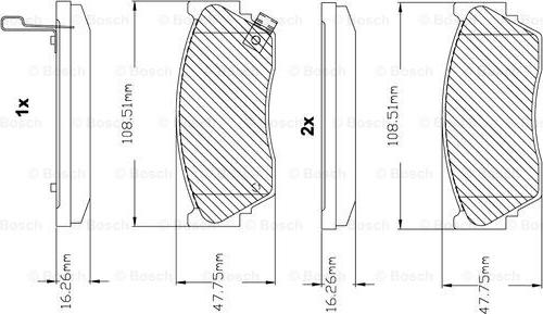 BOSCH F 03B 150 237 - Kit pastiglie freno, Freno a disco autozon.pro