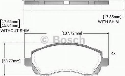 BOSCH F 03B 150 274 - Kit pastiglie freno, Freno a disco autozon.pro