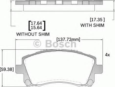 BOSCH F 03B 150 273 - Kit pastiglie freno, Freno a disco autozon.pro