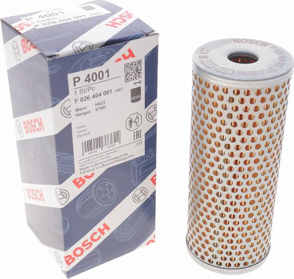 BOSCH F 026 404 001 - Filtro idraulico, Sterzo autozon.pro