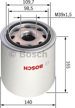 BOSCH F 026 404 012 - Cartuccia essiccatore aria, Imp. aria compressa autozon.pro