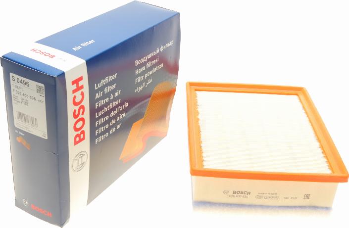 BOSCH F 026 400 496 - Filtro aria autozon.pro