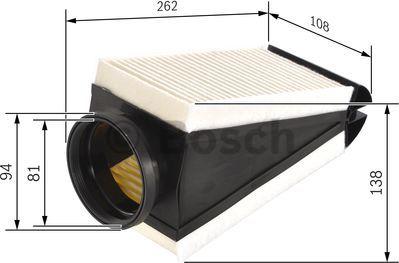 BOSCH F 026 400 497 - Filtro aria autozon.pro