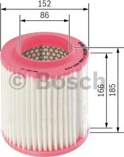 BOSCH F 026 400 443 - Filtro aria autozon.pro