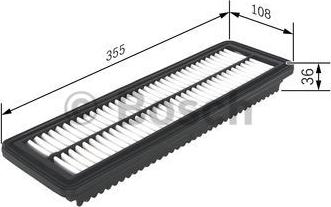 BOSCH F 026 400 455 - Filtro aria autozon.pro