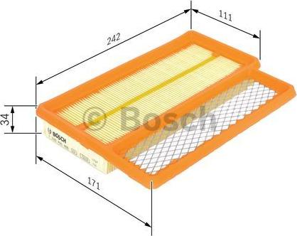 BOSCH F 026 400 466 - Filtro aria autozon.pro