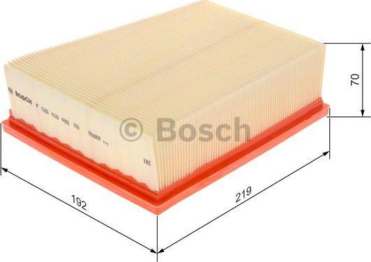 BOSCH F 026 400 489 - Filtro aria autozon.pro