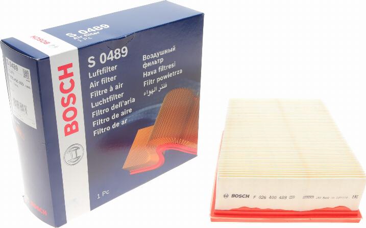 BOSCH F 026 400 489 - Filtro aria autozon.pro