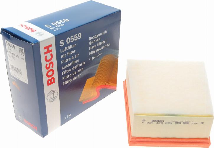 BOSCH F 026 400 559 - Filtro aria autozon.pro