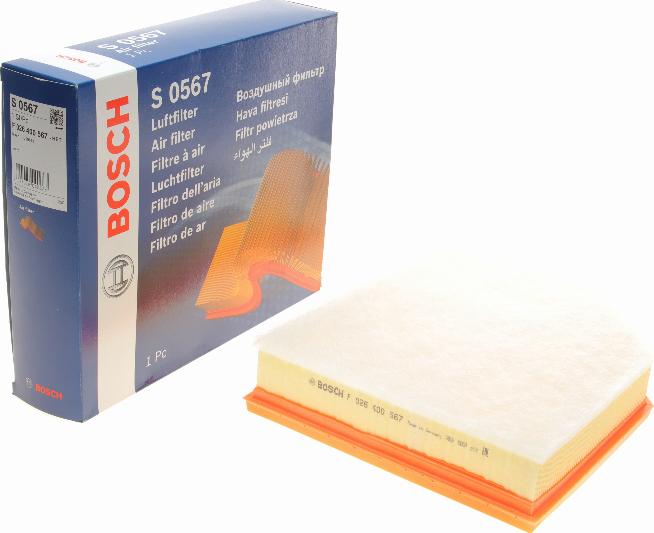 BOSCH F 026 400 567 - Filtro aria autozon.pro