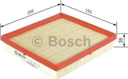 BOSCH F 026 400 581 - Filtro aria autozon.pro