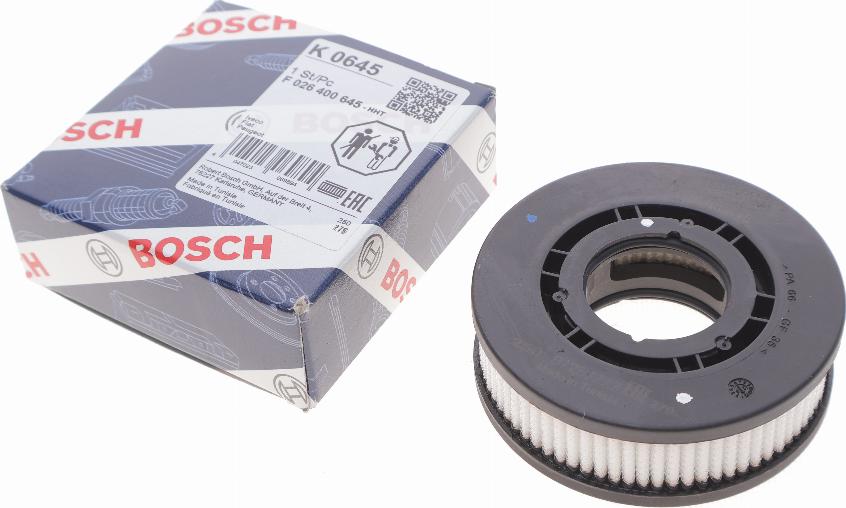 BOSCH F 026 400 645 - Filtro, Ventilazione monoblocco autozon.pro