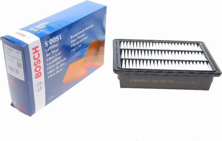 BOSCH F 026 400 091 - Filtro aria autozon.pro