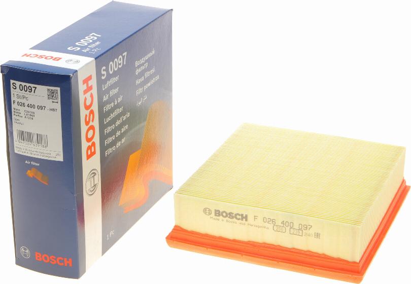 BOSCH F 026 400 097 - Filtro aria autozon.pro