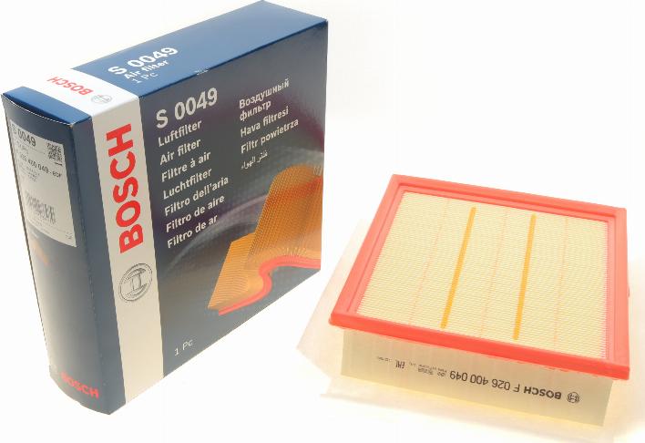 BOSCH F 026 400 049 - Filtro aria autozon.pro