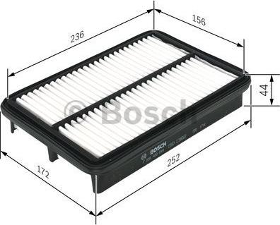 BOSCH F 026 400 044 - Filtro aria autozon.pro