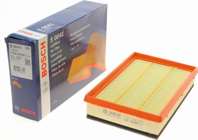 BOSCH F 026 400 041 - Filtro aria autozon.pro