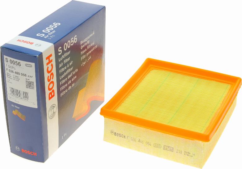 BOSCH F 026 400 056 - Filtro aria autozon.pro