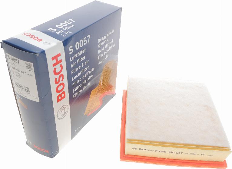 BOSCH F 026 400 057 - Filtro aria autozon.pro