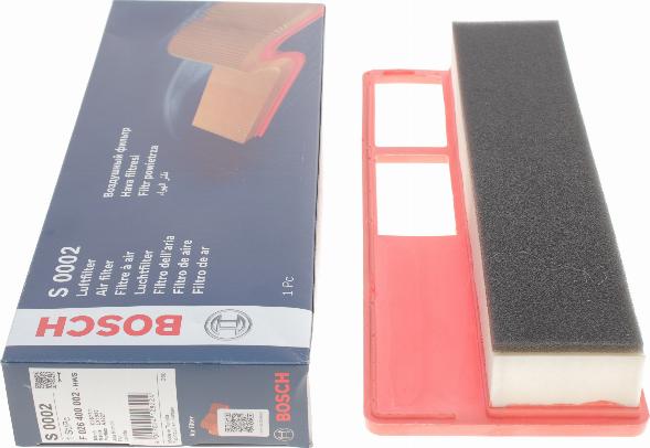 BOSCH F 026 400 002 - Filtro aria autozon.pro