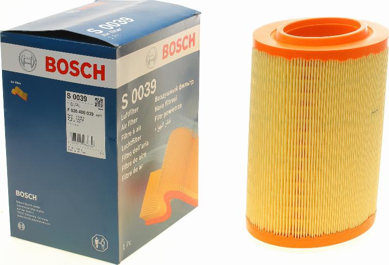 BOSCH F 026 400 039 - Filtro aria autozon.pro