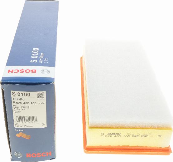 BOSCH F 026 400 100 - Filtro aria autozon.pro