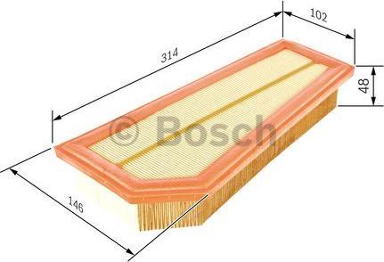 BOSCH F 026 400 134 - Filtro aria autozon.pro