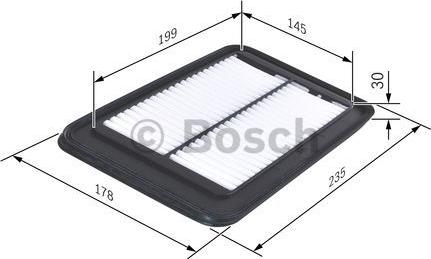 BOSCH F 026 400 127 - Filtro aria autozon.pro