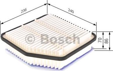 BOSCH F 026 400 176 - Filtro aria autozon.pro