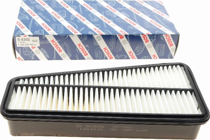 BOSCH F 026 400 302 - Filtro aria autozon.pro