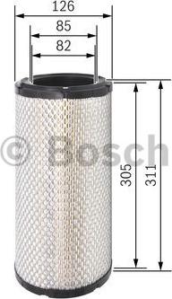 BOSCH F 026 400 318 - Filtro aria autozon.pro