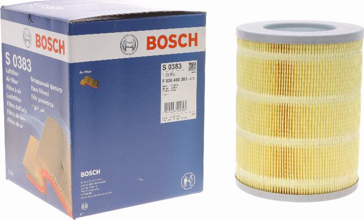 BOSCH F 026 400 383 - Filtro aria autozon.pro