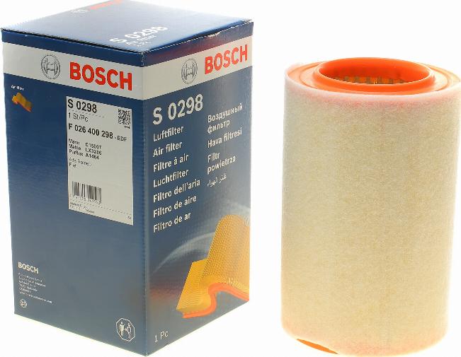 BOSCH F 026 400 298 - Filtro aria autozon.pro